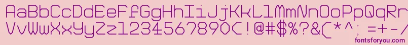 BigPixelLightDemo Font – Purple Fonts on Pink Background