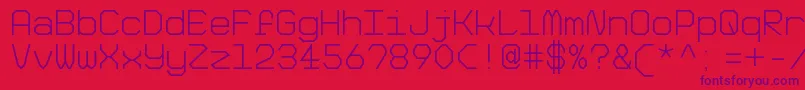 BigPixelLightDemo Font – Purple Fonts on Red Background