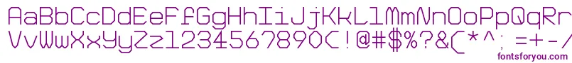 BigPixelLightDemo Font – Purple Fonts on White Background