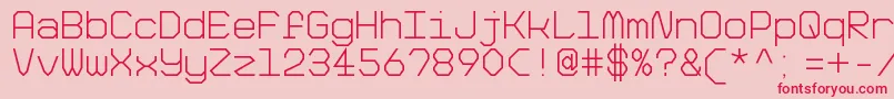 BigPixelLightDemo Font – Red Fonts on Pink Background