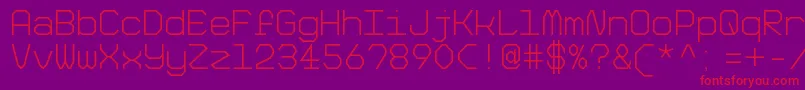 BigPixelLightDemo Font – Red Fonts on Purple Background