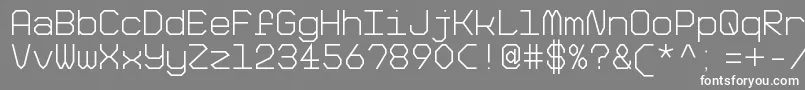 BigPixelLightDemo Font – White Fonts on Gray Background
