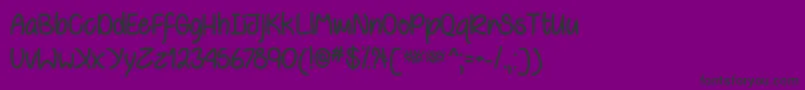 BehindVioletEyesOtf Font – Black Fonts on Purple Background