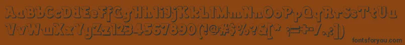 Lackawannaweednf Font – Black Fonts on Brown Background