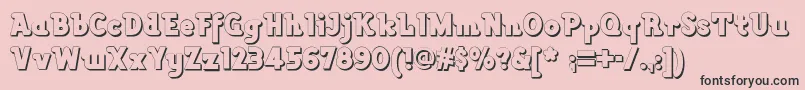 Lackawannaweednf Font – Black Fonts on Pink Background