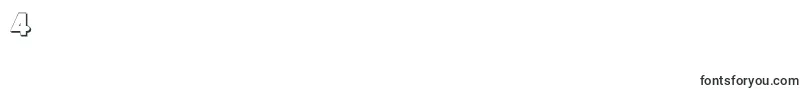 Lackawannaweednf-Schriftart – Schriften für die Ziffer 4