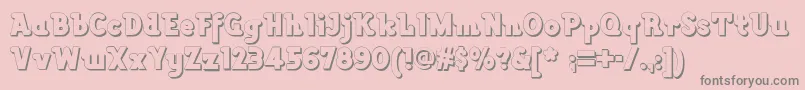 Lackawannaweednf Font – Gray Fonts on Pink Background