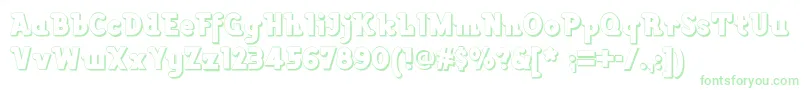 Lackawannaweednf Font – Green Fonts on White Background
