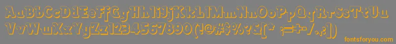 Lackawannaweednf Font – Orange Fonts on Gray Background