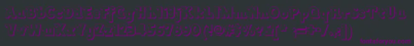 Lackawannaweednf Font – Purple Fonts on Black Background