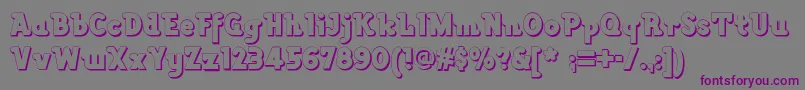 Lackawannaweednf Font – Purple Fonts on Gray Background