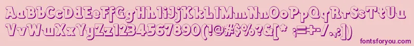 Lackawannaweednf Font – Purple Fonts on Pink Background
