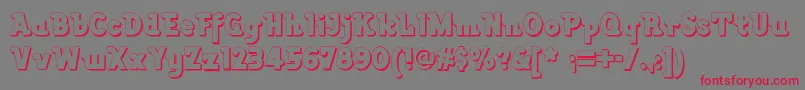Lackawannaweednf Font – Red Fonts on Gray Background