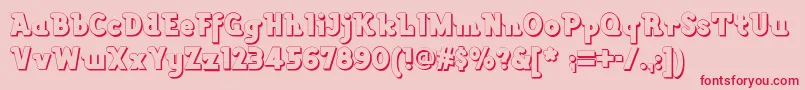 Lackawannaweednf Font – Red Fonts on Pink Background