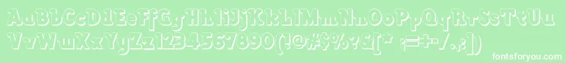 Lackawannaweednf Font – White Fonts on Green Background