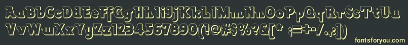 Lackawannaweednf Font – Yellow Fonts on Black Background