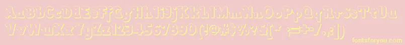 Lackawannaweednf Font – Yellow Fonts on Pink Background
