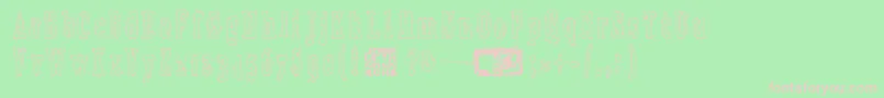 Rottapuisto Font – Pink Fonts on Green Background