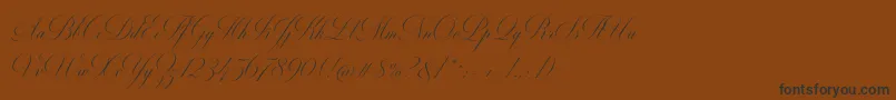 Fonte MiltonTwoBold – fontes pretas em um fundo marrom