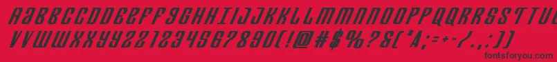 Departmenthbolditaltitle Font – Black Fonts on Red Background