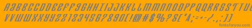 フォントDepartmenthbolditaltitle – オレンジの背景に灰色の文字