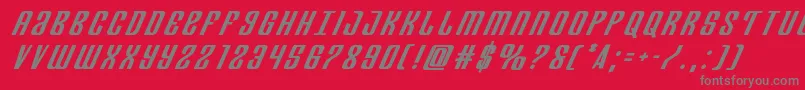 Departmenthbolditaltitle Font – Gray Fonts on Red Background