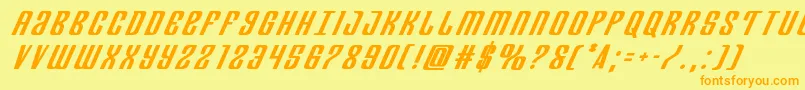 Police Departmenthbolditaltitle – polices orange sur fond jaune