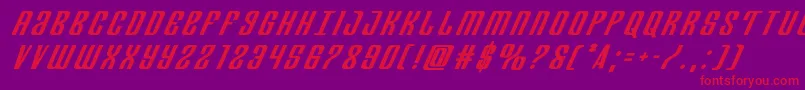 Departmenthbolditaltitle Font – Red Fonts on Purple Background