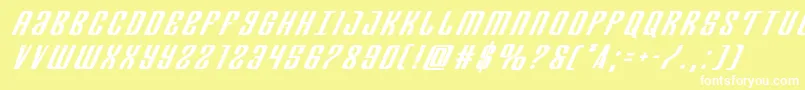 Departmenthbolditaltitle Font – White Fonts on Yellow Background