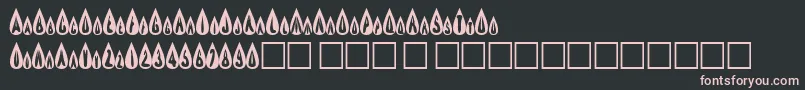 Efburner Font – Pink Fonts on Black Background