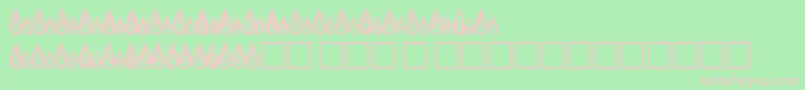 Efburner Font – Pink Fonts on Green Background