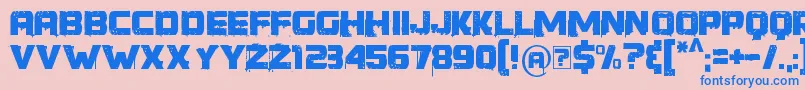 YoungerThanMe Font – Blue Fonts on Pink Background