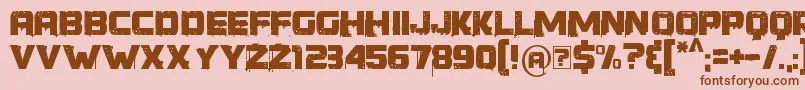 YoungerThanMe Font – Brown Fonts on Pink Background