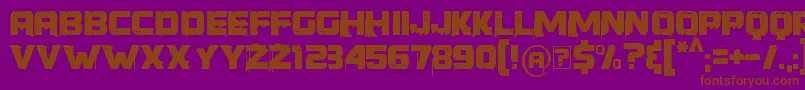 YoungerThanMe Font – Brown Fonts on Purple Background