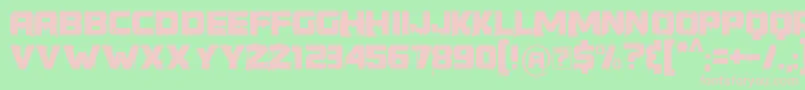 YoungerThanMe Font – Pink Fonts on Green Background