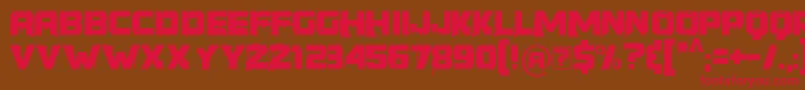 YoungerThanMe Font – Red Fonts on Brown Background