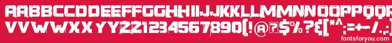 YoungerThanMe Font – White Fonts on Red Background
