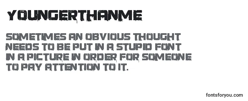 YoungerThanMe Font
