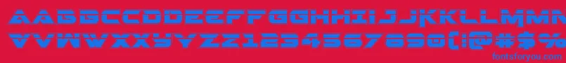 Gemina2acadlaser Font – Blue Fonts on Red Background