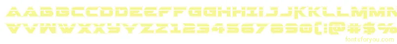 フォントGemina2acadlaser – 黄色のフォント