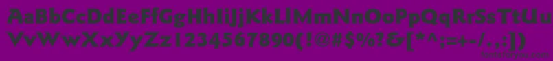 GoudysansstdBlack Font – Black Fonts on Purple Background