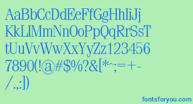 Sml font – Blue Fonts On Green Background