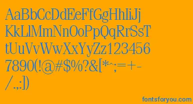 Sml font – Blue Fonts On Orange Background