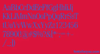 Sml font – Blue Fonts On Red Background