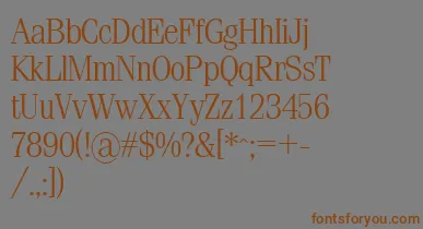 Sml font – Brown Fonts On Gray Background