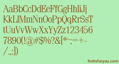 Sml font – Brown Fonts On Green Background
