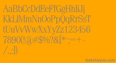 Sml font – Gray Fonts On Orange Background