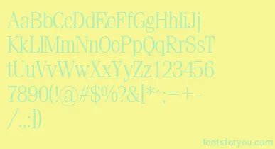 Sml font – Green Fonts On Yellow Background