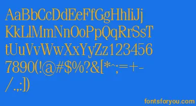 Sml font – Orange Fonts On Blue Background