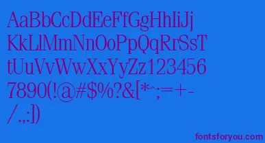 Sml font – Purple Fonts On Blue Background